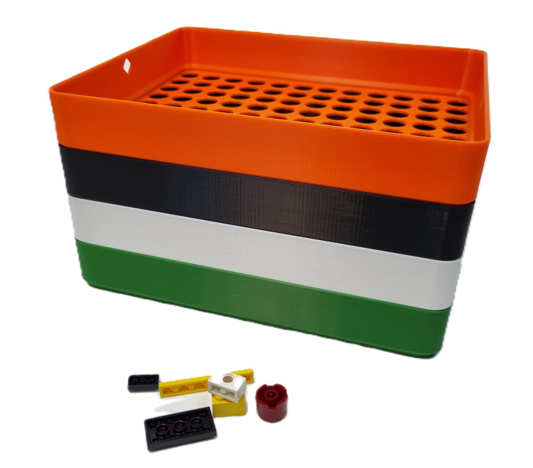 Сортировщик для кубиков и деталей Lego (4 секции) 226х182 -S4-226-182
