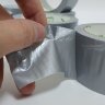 Клейкая лента ​армированная сантехническая универсальная влагостойкая ТПЛ (duct tape) серый (серебристый) 48мм*25м/36шт