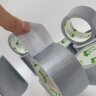 Клейкая лента ​армированная сантехническая универсальная влагостойкая ТПЛ (duct tape) серый (серебристый) 48мм*25м/36шт