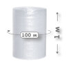 Воздушно-пузырчатая пленка рулон 1000 мм*100 м VP1000*100*2сл Воздушно-пузырчатая пленка рулон 1000 мм*100 м VP1000*100*2сл